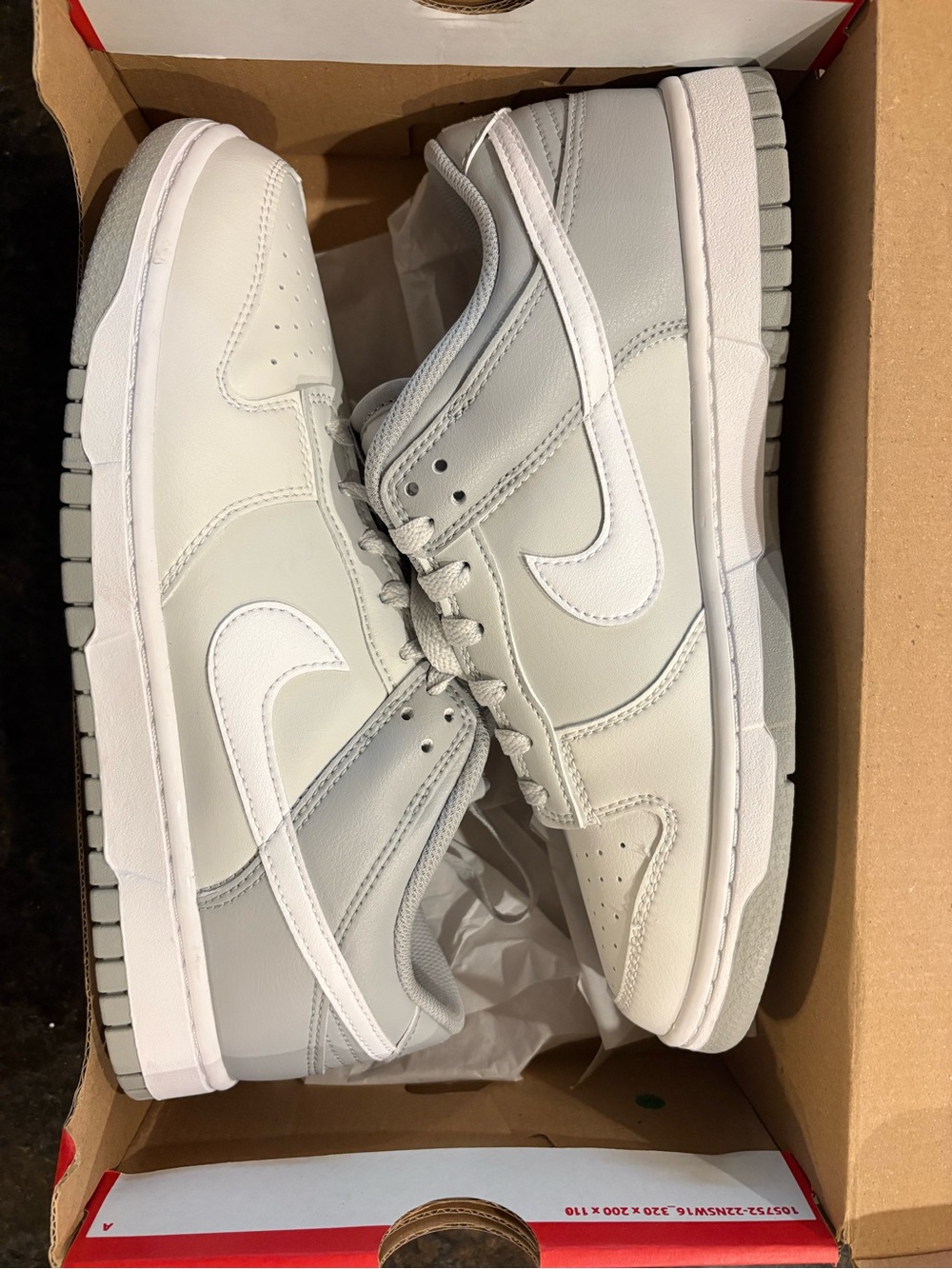 Nike dunk low retro summit white photon dust shoes